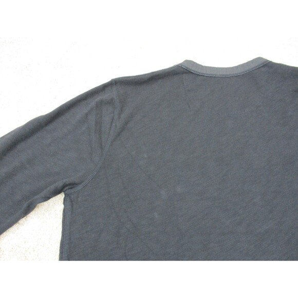 LL Bean Shirt Mens Extra Large XL Slim Black Cotton Henley Casual Pullover * - Picture 8 of 12